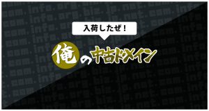 中古ドメイン在庫入りました・ちょっと中古ドメインの話その1