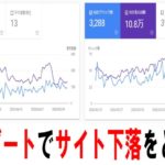 コアアップデートでサイト下落したけどどうするの?の巻